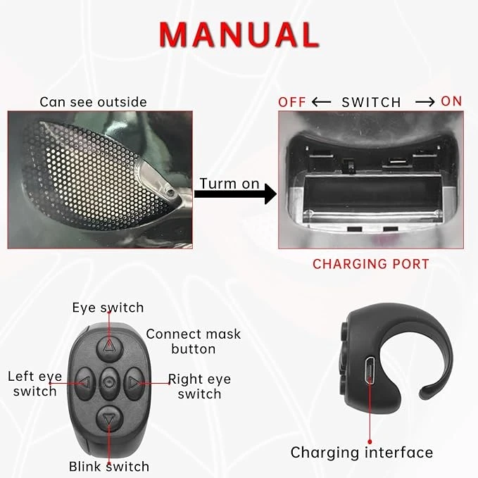 ماسک ایفای نقش مدل مرد عنکبوتی طرح مایلز مورالز چشم متحرک ریموتدار کد 10-622
