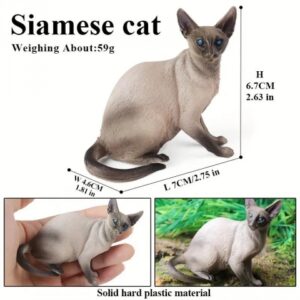 فیگور مدل گربه طرح Sinamese کد CA954-5
