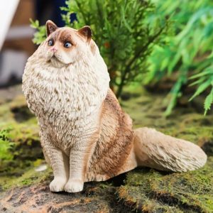 فیگور مدل گربه طرح Ragdoll کد CA954-2