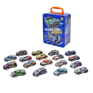 ماشین فلزی مجموعه 18 عددی جعبه فلزی کد MC981