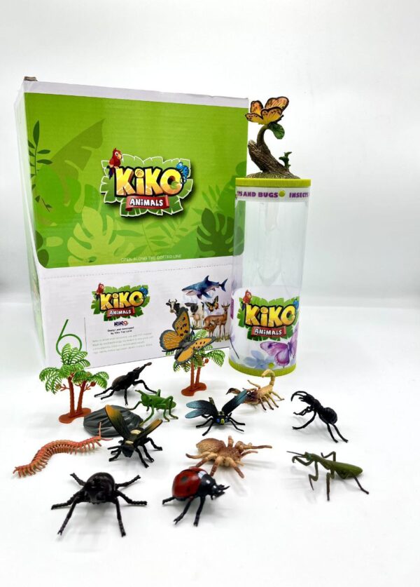 فیگور مدل استوانه ای طرح حشرات 15 عددی کد Kik001
