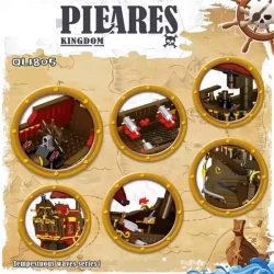 ساختنی مدل Pirate Kingdom طرح کشتی دزدان دریایی کد 982006