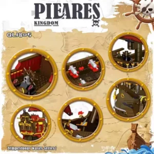 ساختنی مدل Pirate Kingdom طرح کشتی دزدان دریایی کد 982006