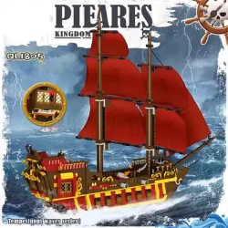 ساختنی مدل Pirate Kingdom طرح کشتی دزدان دریایی کد 982006