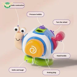 اسباب بازی موزیکال مدل بیزی بال طرح حلزون کد 99-21 - Image 5