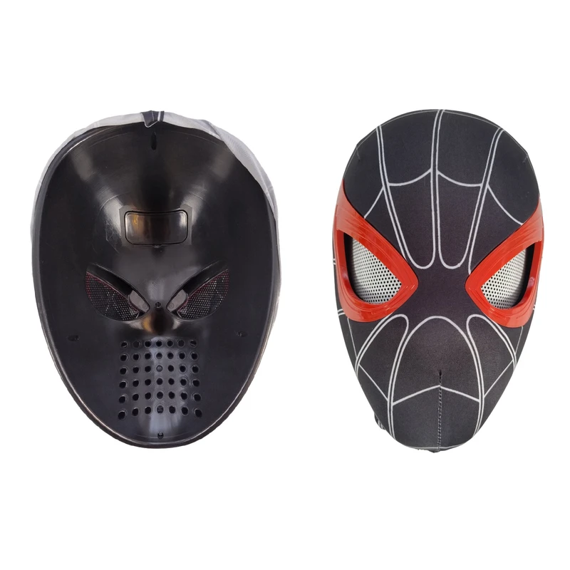 ماسک ایفای نقش مدل مرد عنکبوتی طرح مایلز مورالز چشم متحرک ریموتدار کد 10-622