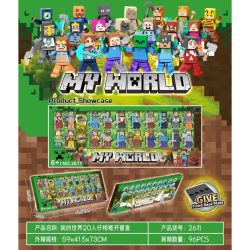 مینی فیگور مای ورلد مدل Minecraft مجموعه 20 عددی کد 2611 - Image 2
