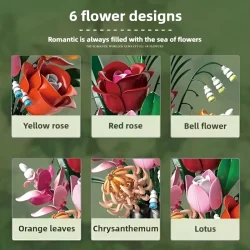 لگوی گلدان گل رز طرح BELISAMA FLOWER کد 13069 – 566 تکه