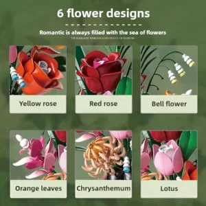 لگوی گلدان گل رز طرح BELISAMA FLOWER کد 13069 – 566 تکه