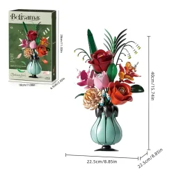 لگوی گلدان گل رز طرح BELISAMA FLOWER کد 13069 – 566 تکه