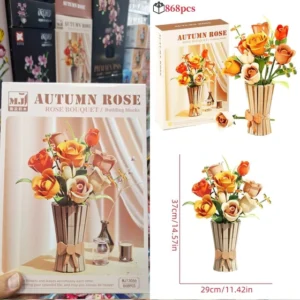 لگوی گلدان گل های رز طرح Rose bouquet کد 13066 – 868 تکه