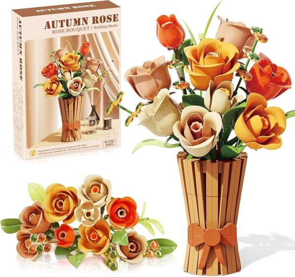 لگوی گلدان گل های رز طرح Rose bouquet کد 13066 - 868 تکه