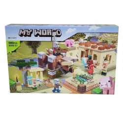 لگو ماینکرفت سری مای ورلد طرح Desert Village کد 11477 - 580 قطعه