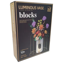 لگوی گل گلدانی چراغ دار طرح LUMINOUS VASE کد 13037 - 890 قطعه