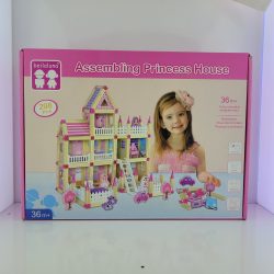 ست ساختنی مدل خانه پرنسس چوبی کد 3775 – 298 قطعه
