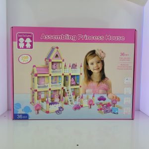 ست ساختنی مدل خانه پرنسس چوبی کد 3775 – 298 قطعه