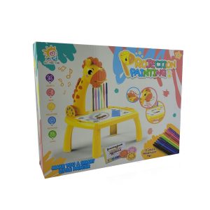 میز نقاشی پروژکتور دار کودک طرح زرافه کد RFY222-8