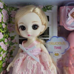 عروسک چشم تیله ای مدل دختر آبنبات فروش کد 6635