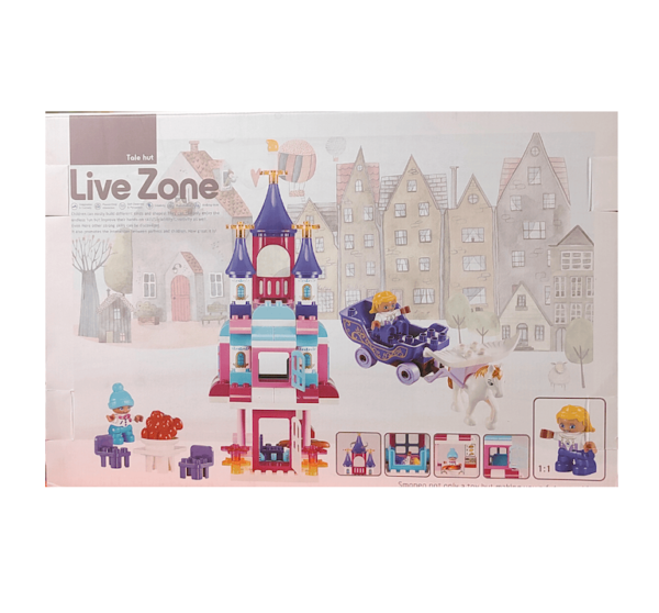 ساختنی مدل قصر پرنسس طرح Live Zone کد 55012 – 101 قطعه درشت