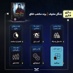 بازی فکری کارتی مکعب خلاق مدل جنگل مخوف
