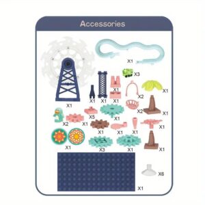 ساختنی مدل بلوک چرخ دنده ای طرح شهربازی کد 88013