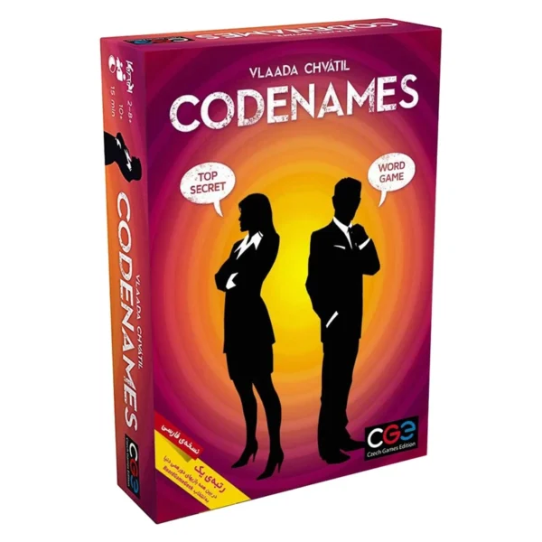 بازی فکری کارتی مدل CodeNames طرح متنی
