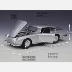ماکت ماشین ولی Aston Martin DB5 مدل 1964 کد 24101W - مقیاس 1:24 - Image 4