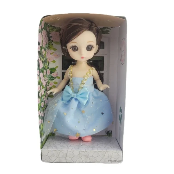 عروسک Dreamy Bay مدل چشم تیله ای کد 6637-3 ارتفاع 15 سانتی متر