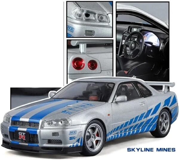 ماشین بازی Nissan Skyline GTR R38 طرح سریع و خشن