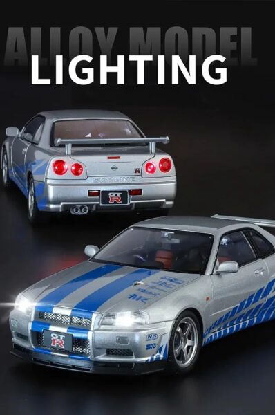 ماشین بازی Nissan Skyline GTR R38 طرح سریع و خشن