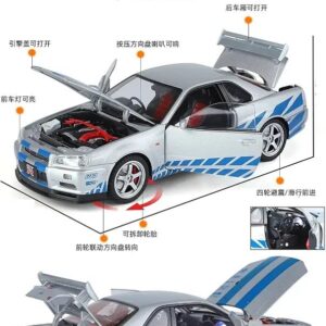 ماشین بازی Nissan Skyline GTR R38 طرح سریع و خشن