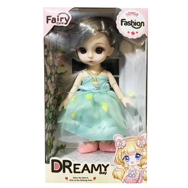 عروسک Dreamy Bay مدل چشم تیله ای کد 6637-4 ارتفاع 15 سانتی متر