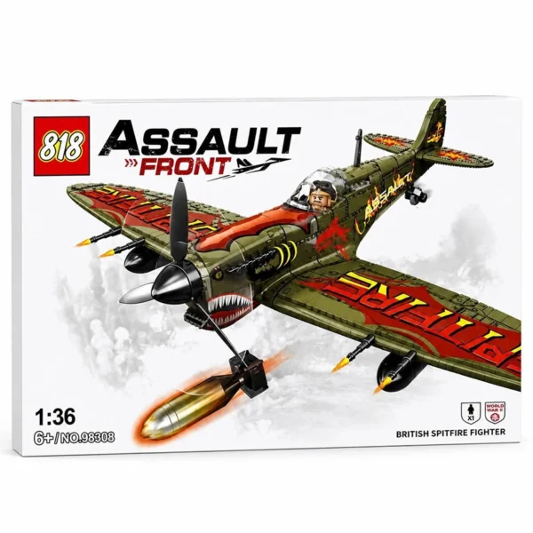 ساختنی جنگنده مدل British Spitfire Fighter طرح جنگ جهانی دوم کد 98308