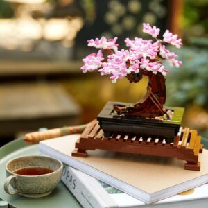 لگو درخت بونسای شکوفه گیلاس سری Romantic Gift کد 19004 – 878 قطعه