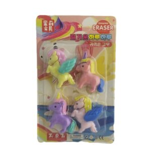 پاک کن فانتزی طرح پونی مجموعه 4 عددی