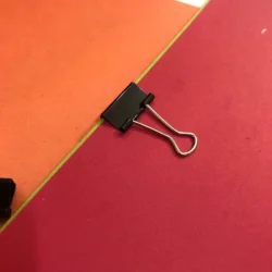 گیره کاغذ مشکی مدل Clips بسته 12 عددی