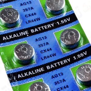 باتری سکه ای Alkaline مدل LR44 AG13 بسته 10 عددی