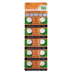 باتری سکه ای Alkaline مدل LR1130 AG10 بسته 10 عددی