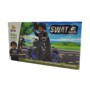 مینی فیگور لگویی مدل SWAT طرح موتورسوار کد SM501B-5