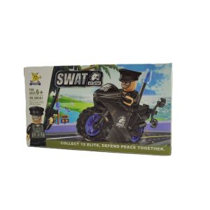 مینی فیگور لگویی مدل SWAT طرح موتورسوار کد SM501B-7