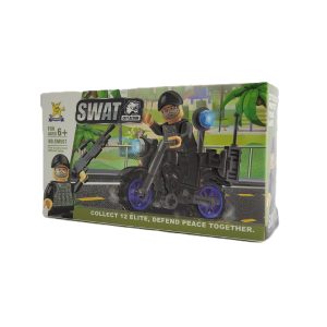 مینی فیگور لگویی مدل SWAT طرح موتورسوار کد SM501B-8