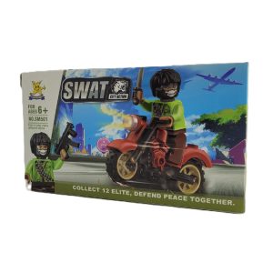 مینی فیگور لگویی مدل SWAT طرح موتورسوار کد SM501B-9