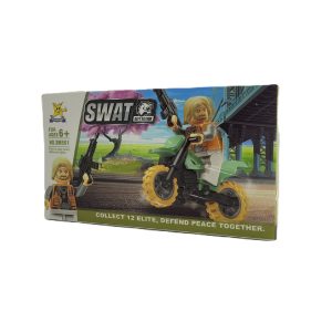 مینی فیگور لگویی مدل SWAT طرح موتورسوار کد SM501B-10
