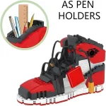 لگو کتونی نایک طرح Air Jordan کد 771 - 474 قطعه / قرمز-مشکی - Image 2
