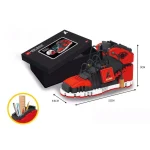 لگو کتونی نایک طرح Air Jordan کد 771 - 474 قطعه / قرمز-مشکی - Image 3