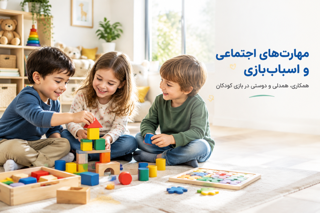 تأثیر بازی و اسباب‌بازی بر مهارت‌های اجتماعی کودکان؛ از همکاری تا همدلی و حل تعارض